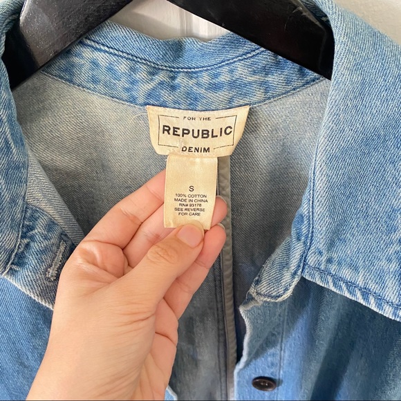 Denim Painter’s Long Blue Duster Jacket - Picture 2 of 6